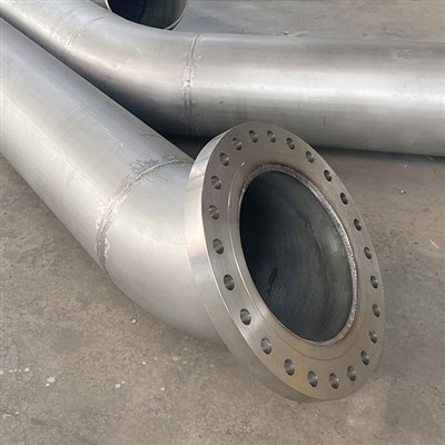 317 Edelstahlrohr mit Winkelstück