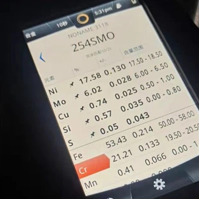 Platte aus Legierung 254SMO